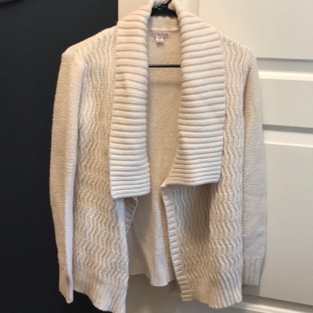 Chunky Creme Cardigan